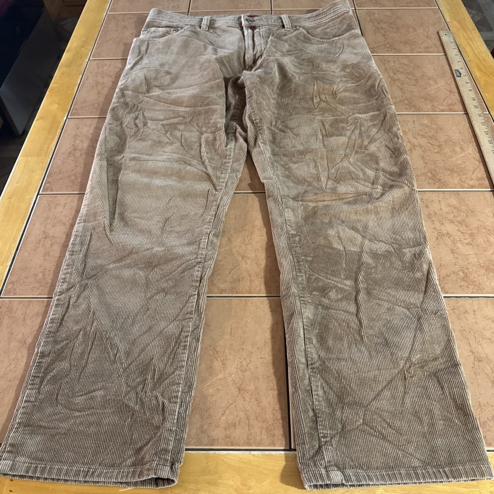 VTG Pierre‎ Cardin Deauville Men's Corduroy 5-Pocket Pants Brown Sz 38 x 30